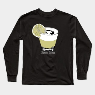 Pisco Sour Illustration Long Sleeve T-Shirt